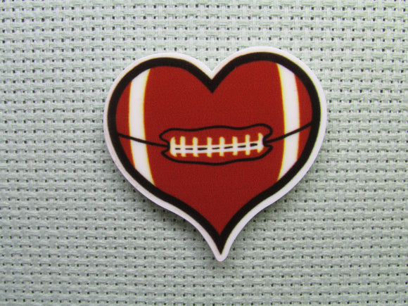 First view of the Heart Football Needle Minder