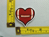 Third view of the Heart Football Needle Minder
