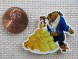 Second view of Dancing Beauty and the Beast Needle Minder.