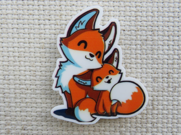 First view of Mom or Dad Fox with a Kit Needle Minder.