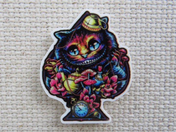 First view of Cheshire Cat in a Collage of Wonderland Needle Minder.