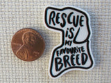 Second view of Rescue is My Favourite Breed Needle Minder.