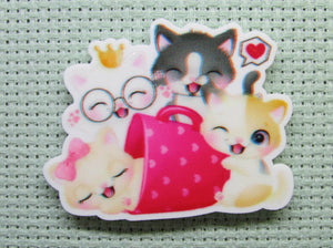 First view of the A Group of Kitty Friends Needle Minder