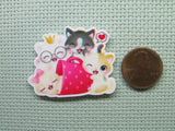 Second view of the A Group of Kitty Friends Needle Minder