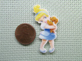 Second view of the Young Cinderella Hugging a Puppy Needle Minder