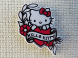 First view of Hello Kitty with a Red Heart Needle Minder.