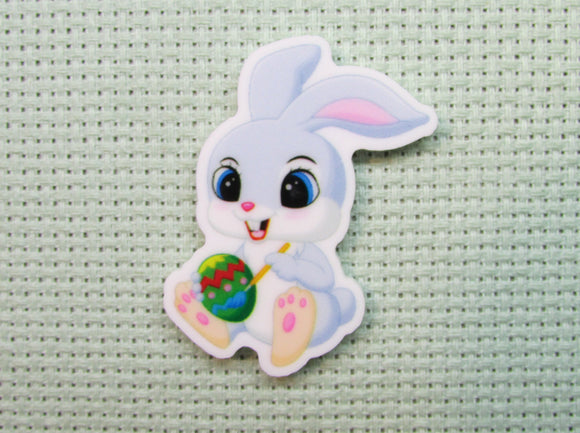 First view of the Cute Bunny Painting an Easter Egg Needle Minder