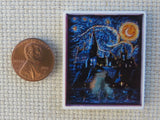 Second view of Hogwarts Castle Painting Needle Minder.