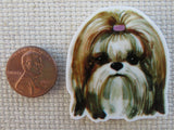 Second view of Lhasa Apso needle minder..