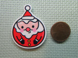 Second view of the Santa Christmas Ornament Needle Minder