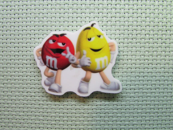 First view of the Chocolate Candy Red and Yellow Needle Minder