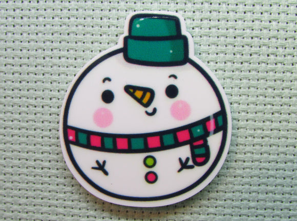 First view of the Snowman Christmas Ornament Needle Minder