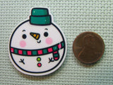 Second view of the Snowman Christmas Ornament Needle Minder