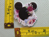 Third view of the Mauve and White Autumn Mickey Head Needle Minder