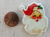 Second view of Jolly Santa Face Needle Minder.