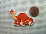 Second view of the Long Neck Dinosaur Needle Minder