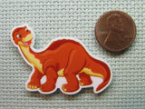 Second view of the Long Neck Dinosaur Needle Minder