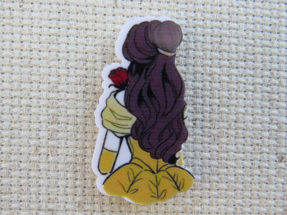 First view of Belle Looking Away with a Rose Needle Minder.