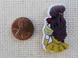 Second view of Belle Looking Away with a Rose Needle Minder.