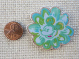 Second view of Teal Colored Mickey Needle Minder,.