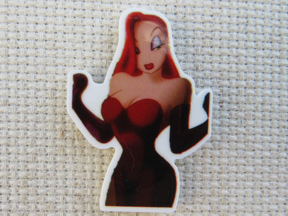 First view of Jessica Rabbit Needle Minder.