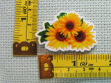 Third view of the A Trio of Sunflowers Needle Minder