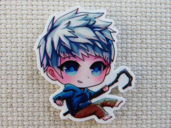 First view of Jack Frost, Rise of the Guardians Needle Minder.