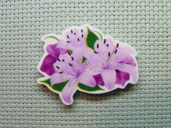 First view of the Purple Lilies Needle Minder
