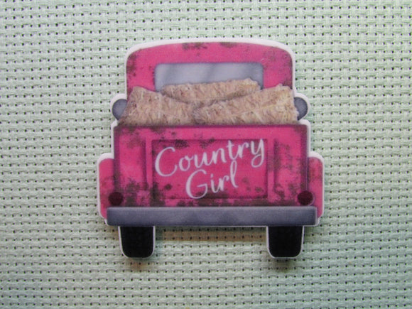 First view of the Pink Country Girl Truck Needle Minder
