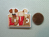 Second view of the Puppy Love Needle Minder