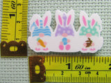 Third view of the Easter Bunny Gnome Trio Needle Minder
