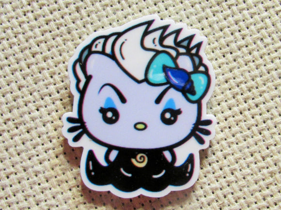 First view of the Cute White Kitty Dressed as Ursula Needle Minder