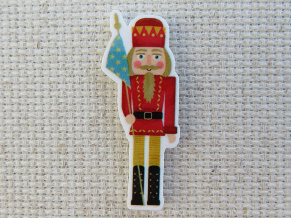 First view of Red Nutcracker Needle Minder.