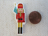 Second view of Red Nutcracker Needle Minder.
