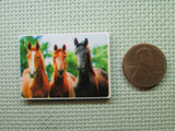Second view of the A Trio of Horses Needle Minder