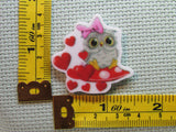 Third view of the Loving Heart Owl Needle Minder