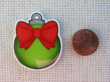 Second view of Green Ornament Needle Minder.