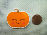 Second view of the Smiling Pumpkin Needle Minder