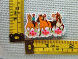 Third view of the Three Friends Riding on Horses Needle Minder