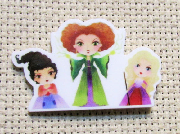 First view of the Sanderson Sisters Needle Minder