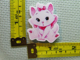Third view of the Cute White and Pink Marie Kitty Needle Minder