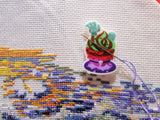 Third view of the Monster Hand Cupcake Needle Minder