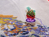 Third view of the Monster Hand Cupcake Needle Minder