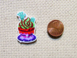 Second view of the Monster Hand Cupcake Needle Minder
