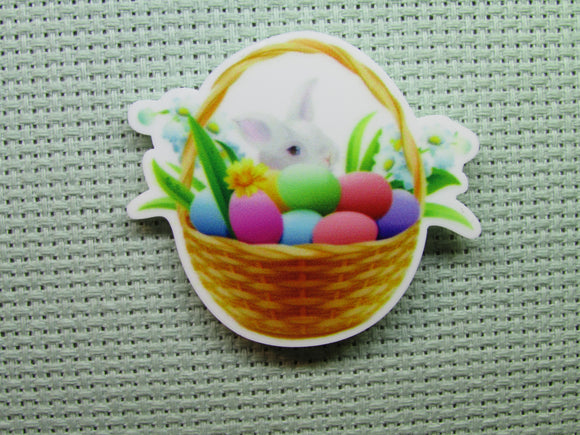 First view of the Easter Bunny Basket Needle Minder