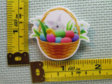 Third view of the Easter Bunny Basket Needle Minder