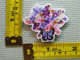 Third view of the Beautiful Bouquet of Flowers with a Blue Butterfly Needle Minder