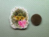Second view of the Adorable Hedgehog with a Pretty Pink Heart Needle Minder
