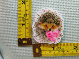 Third view of the Adorable Hedgehog with a Pretty Pink Heart Needle Minder