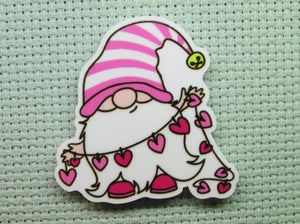 First view of the Valentine Love Gnome Needle Minder